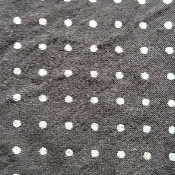 Black & Silver Polka Dot Strapless Pin Up Dress Juniors Size Medium - Picture 6 of 8